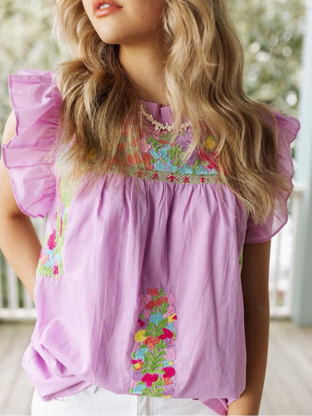 Jmarie Embroidered Top Size XS